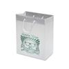 IMPRINTED WHITE Frosted Bags - Small 6.5 W x 3.25 D x 8 "D (100/box | Minimum order - 5 boxes)